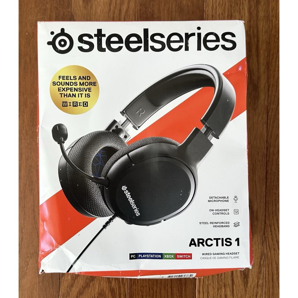 SteelSeries Arctis 1 Black Over the Ear Wired Headset NEW